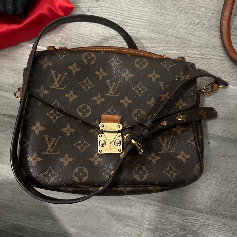 Louis Vuitton Black and Brown Monogram Crossbody Bag